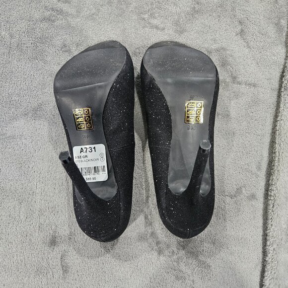 Le Chateau Black Glitter Pumps - Picture 4 of 4